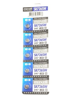 Maxell SR726SW 鈕扣型水銀電池 1.55V