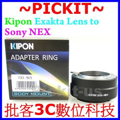 Kipon Exakta EXA 鏡頭轉 Sony NEX E-MOUNT機身轉接環 NEX7 A5100 A3000K
