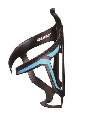 全新 新款 捷安特 GIANT 碳纖水壺架 23g 黑螢光藍色