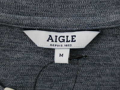 全新 法國戶外休閒品牌 AIGLE 彈性/排汗/快乾 短袖 運動T恤 (M) (一元起標 無底價)