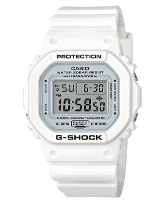 【CASIO G-SHOCK】DW-5600MW-7 針對夏季以白色為主題推出全新系列，錶款整體以白色系為主