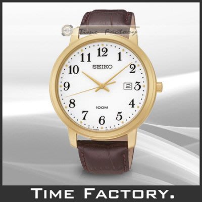 【時間工廠】全新原廠正品 SEIKO 簡約皮帶款紳士腕錶 SUR114P1