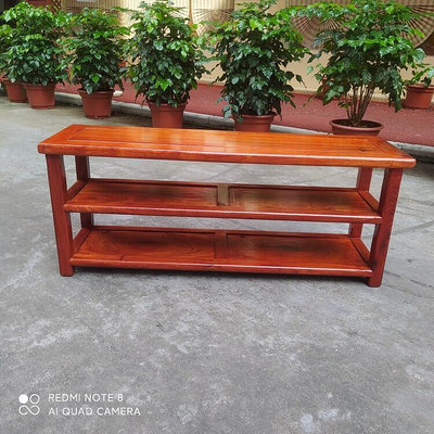 現貨 紅木小板凳 緬甸花梨木小矮凳子沙發凳茶幾凳 實木加厚料板小方