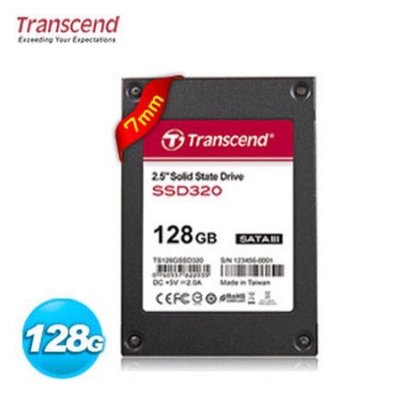 全新 現貨Transcend 創見SSD320 2.5吋 128G SATA3 SSD固態硬碟