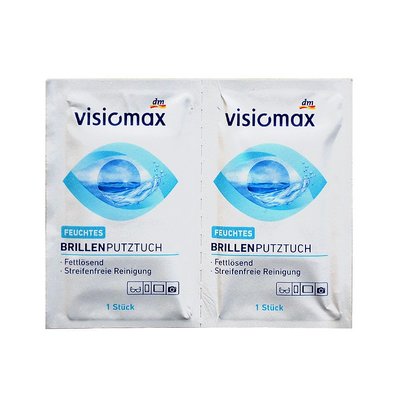 【wendy kids】DM Visiomax 拋棄式眼鏡布一次性擦拭眼鏡 相機鏡頭 手機螢幕 電腦螢幕 濕紙巾