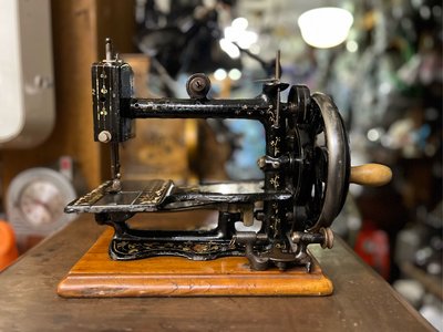 英國 1890s Kimball &amp; Morton 古董縫紉機 Model The So-All Machine