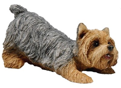 4993b 日本製 好品質 限量品 可愛 約克夏犬小狗狗雕像象硬裝飾品擺設品擺件 禮品禮物