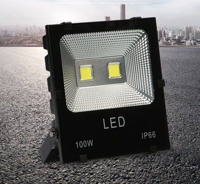 LED投射燈 100W 超薄型 全電壓 正白/黃光 100W LED投光燈 LED探照燈 戶外防水燈【防水等級IP66】