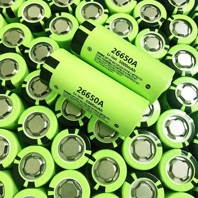 26650A  3.7V  5000mAh高容量平頭鋰電池適用于LED手電筒充電寶