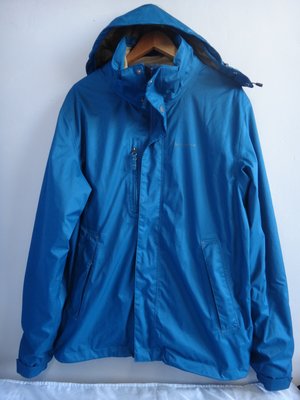 jaob00765100 ~ 正品 迪卡儂 NOVADRY 藍色 三合一 登山衝鋒衣/外套 (內層刷毛) size:XL