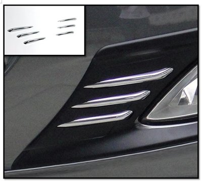 圓夢工廠 Hyundai 現代 Elantra 2012~2015 改裝 鍍鉻銀 前保桿 霧燈框飾條 霧燈罩飾條 6條