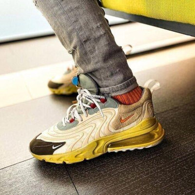 Nike x Travis Scott Max 270 React Cactus Trail 仙人掌運動百搭慢跑鞋[上井正品折扣店]