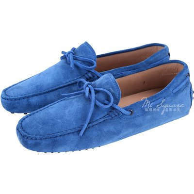 Koala海購 TOD’S Gommino Driving 麂皮綁帶豆豆休閒鞋(男鞋/藍色) 1240500-B1