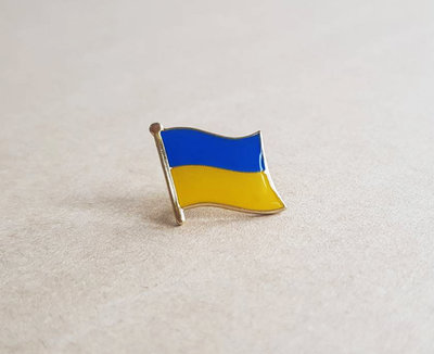 烏克蘭。Ukrayina。國旗徽章×5枚。國旗徽章5入組。烏克蘭國旗徽章國旗徽章。別針。胸針。