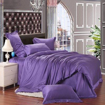 訂製 天絲 紫色 床包枕套 TENCEL 佛你企業 任何尺寸都可訂製