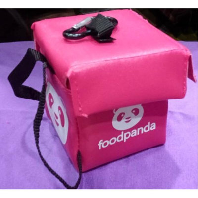 特價品 粉紅 熊貓 foodpanda 造型 迷你 外送箱 掛勾 飾品 送禮 吊飾 鑰匙圈 掛飾 粉紅色 可面交