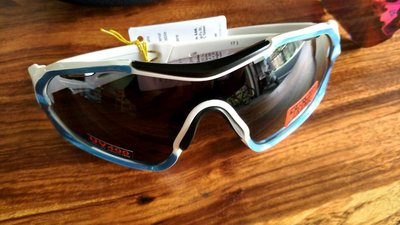 ~騎車趣~ 白藍色 EXUSTAR自行車 太陽眼鏡 防風眼鏡 運動眼鏡