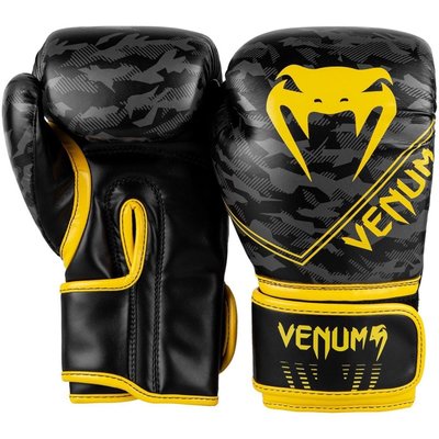 【VENUM旗艦店】 VENUM Okinawa 2.0 兒童拳擊手套 閃電黑黃 泰拳 散打 自由 搏擊 綜合 格鬥