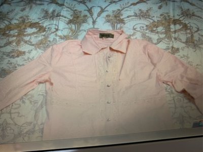 專櫃Moira粉色襯衫Size XXL肩16胸20長24’5袖27吋新95%棉