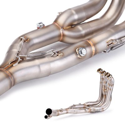 適用寶馬BMW S1000RR 前段改裝高性能直通式排氣管S1000R全段排氣