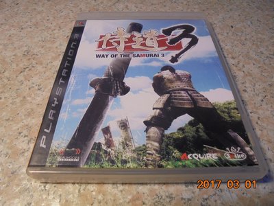 PS3 侍道3 Way of the Samurai 3 日文版 直購價500元 桃園《蝦米小鋪》