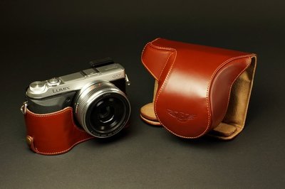 小馨小舖【TP GX7  Panasonic真皮開底式相機皮套】(20mm或是14-42-x鏡用)