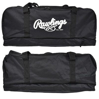 日本原裝進口 Rawlings 個人大型黑色82L裝備袋 側背 後背 主審裝備袋 遠征袋 棒球 壘球
