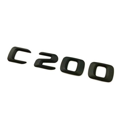 【JR佳睿精品】15-16 Benz 賓士 尖型 C-W205 C200 消光黑 霧面黑 後廂 字體 字貼 標誌