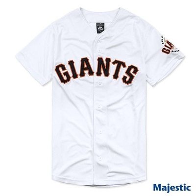 ＊dodo_sport＊MLB 美國大聯盟Majestic 舊金山巨人隊 SF Giants棒球衣(白)快排材質