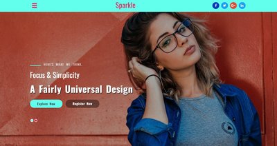Sparkle Fashion Category Flat響應式網頁模板、HTML5+CSS3、網頁特效  #01055