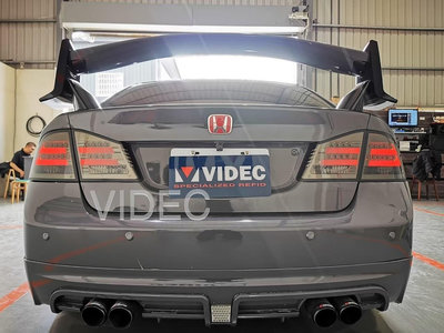 威德汽車 HONDA CIVIC 八代 K12 MUGEN 改裝 10代 TYPER 尾翼 擾流板 類十代 材質 ABS