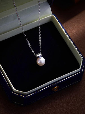 925純銀天然珍珠項鍊女氣質高級設計感小眾輕奢頸鍊2023新款爆款