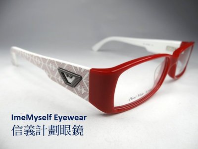 信義計劃 眼鏡 EMPORIO ARMANI EA9554 亞曼尼 眼鏡 全新真品 義大利製 方框 膠框 小框 手工眼鏡