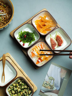 日式陶瓷小碟子家用零食水果小吃碟茶點小菜盤蘸料碗調料味碟熱心小賣家