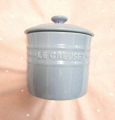 Le Creuset 多功能中型收納儲物罐/紫色(全新)