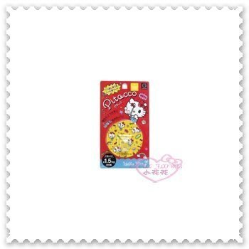 ♥小公主日本精品♥ Hello Kitty 牆壁掛勾 衣物勾 貼式掛勾 耐重1.5KG 黃色 日本製 33181004