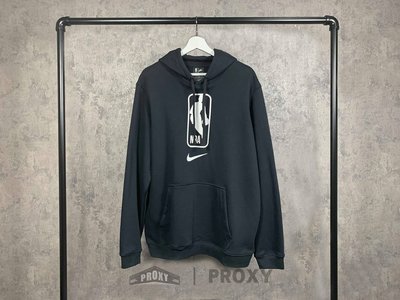 【PROXY】Nike NBA Hoodie 男裝 黑 白Logo 休閒運動 連帽T恤 AR0991-010