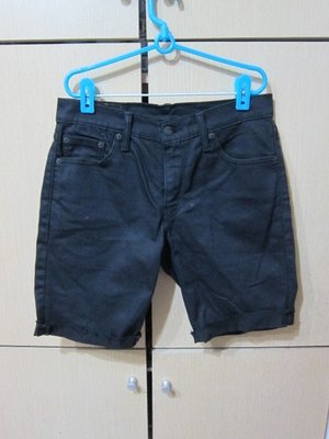 衣市藍~LEVI'S 511 彈性牛仔短褲 (W30~170/76A~黑~) (220812)