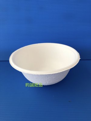 ☆昀誠紙品☆(250覆膜碗100入)  (390覆膜碗50入)植纖碗 白植碗 免洗碗