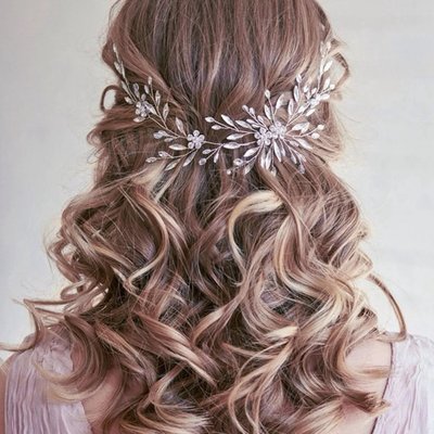 尤衣閣-玻璃梅花鑽手工軟鏈髮帶頭飾髮飾品-質量保證