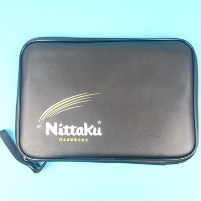 Nittaku 方型桌球拍袋 EAN-003C DVC方形皮拍袋/一個入(促220) 日本品牌 台灣製桌拍袋