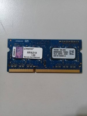(終保) 金士頓 NB 4G  DDR3  1600L  1.35v  低電壓