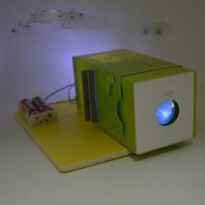 【夜市王】投影機 趣味小實驗 DIY幻燈投影機 科技小製作 自製投影機 79元