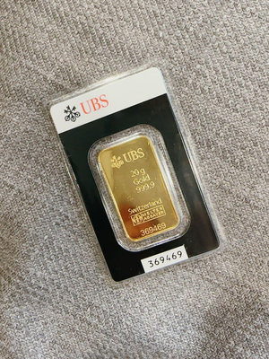 UBS 20g Gold 999.9 黃金條