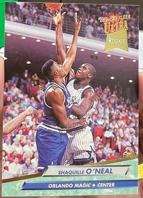 NBA 球員卡 O'Neal 歐尼爾 大歐 俠客 1992-93 Ultra RC 新人卡