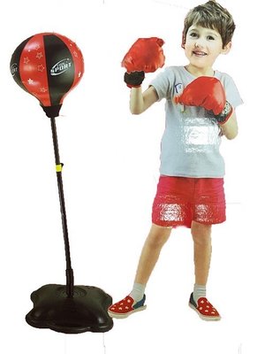 小羅玩具批發-拳擊手套組 拳擊 兒童拳擊 健身發洩球 立式拳擊沙袋 不倒翁玩具男生禮物(8551-312)