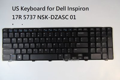 原廠 Dell 戴爾US Keyboard for Dell Inspiron 17R 5737 NSK-DZASC 0