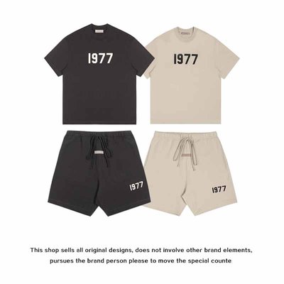 【Japan潮牌館】FOG AMIRI ESSENTIALS第八季復線高街寬松套裝1977短袖T恤短褲男