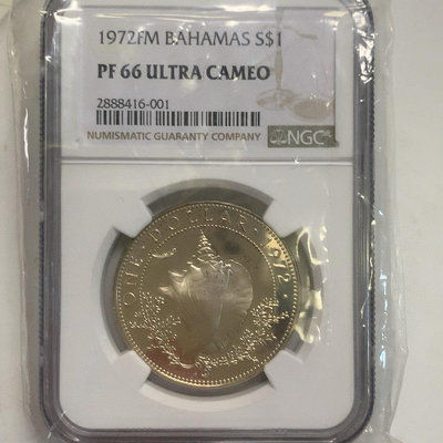 【二手】 巴哈馬一元1972年銀幣1306 錢幣 紙幣 硬幣【明月軒】
