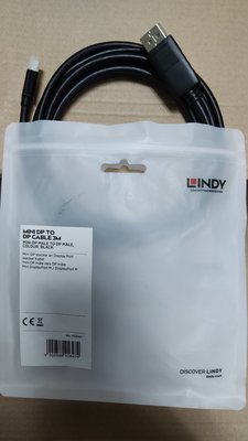 Lindy 林帝 mini DP 轉 DP 3M DisplayPort
